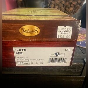 Toddler girl black and white cheer shoes